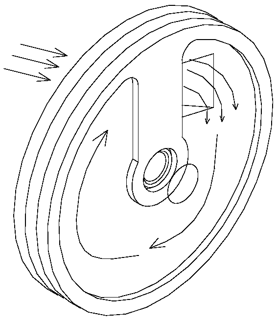 Efficient open type net pipe flowing channel reverse osmosis membrane element