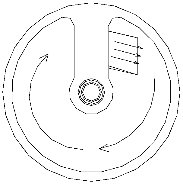 Efficient open type net pipe flowing channel reverse osmosis membrane element