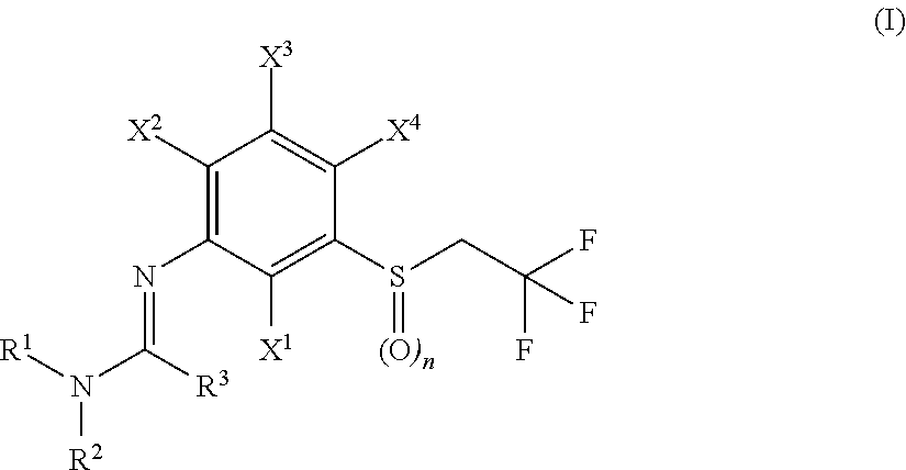 N-arylamidine-substituted trifluoroethyl sulfide derivatives as acaricides and insecticides