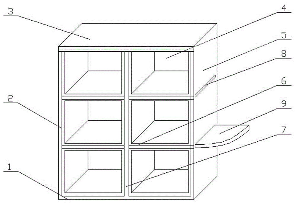 Nested-type extendable cabinet