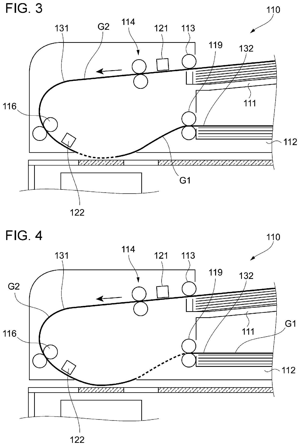 Image reading apparatus and image forming system to properly read at least a document in a preceding document bundle