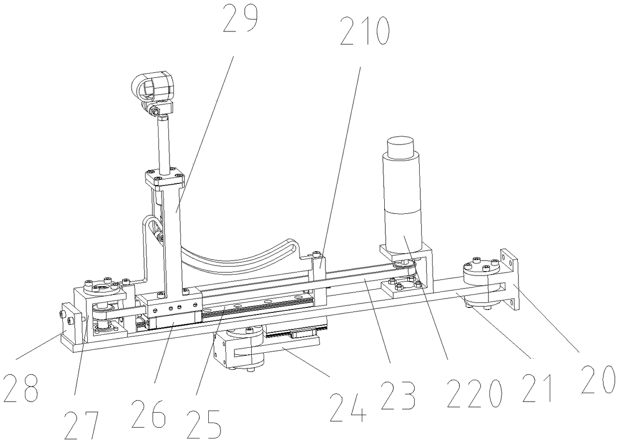 A traction type finger rehabilitation training device