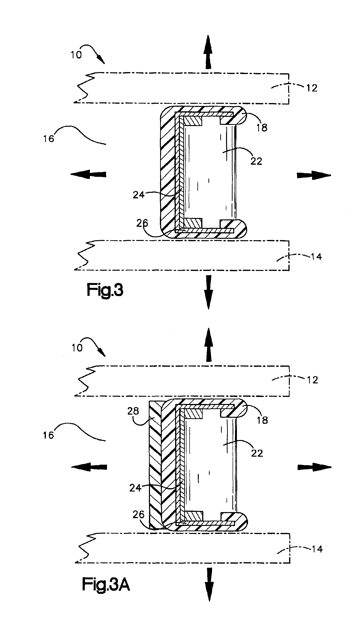 Continuous flexible spacer assembly having sealant support member