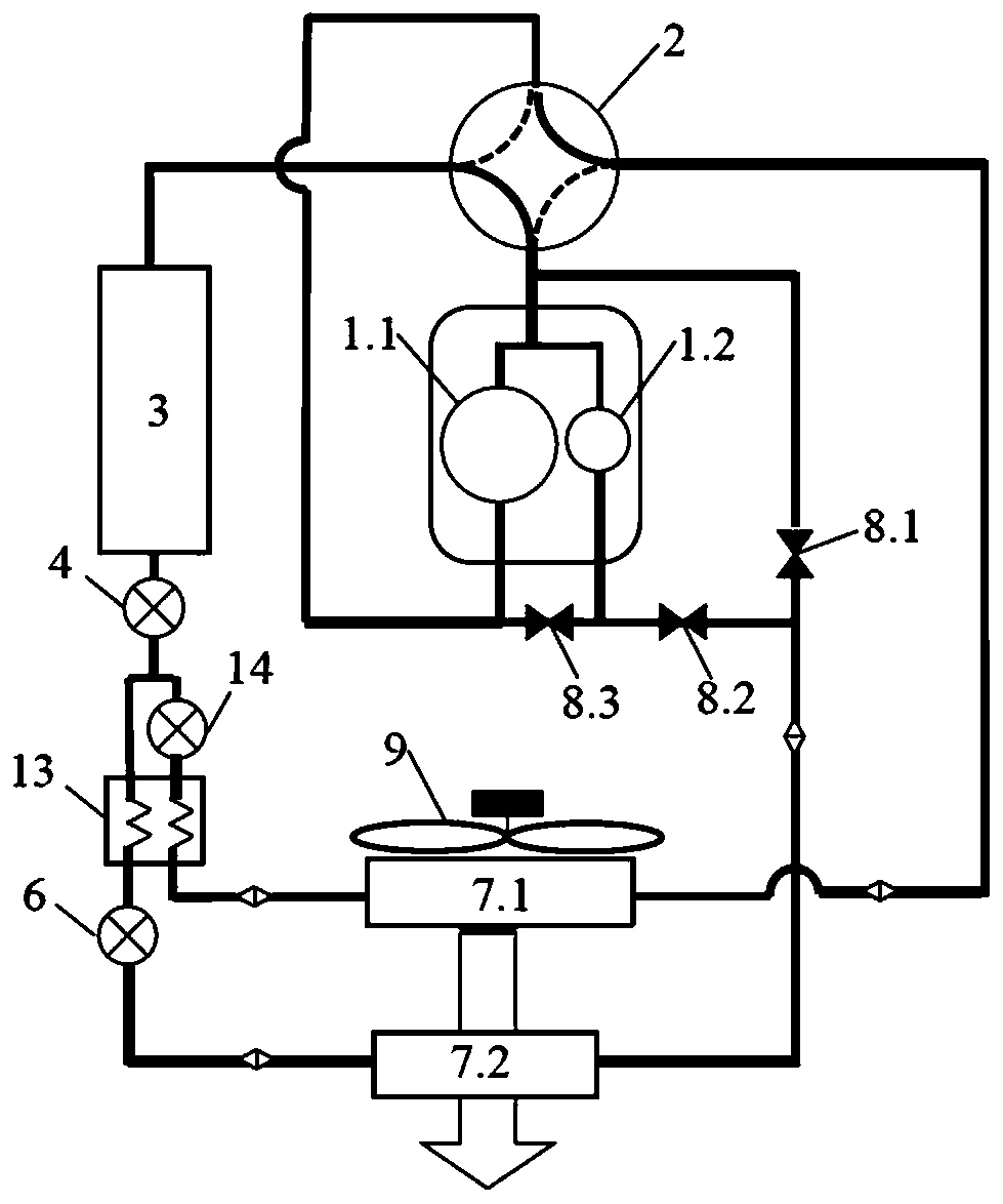 Air conditioning system capable of regulating temperature and dehumidifying and control method thereof