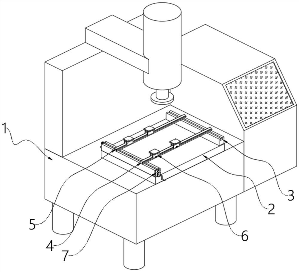 Electric spark machine tool with adjustable movable guide rail pairs