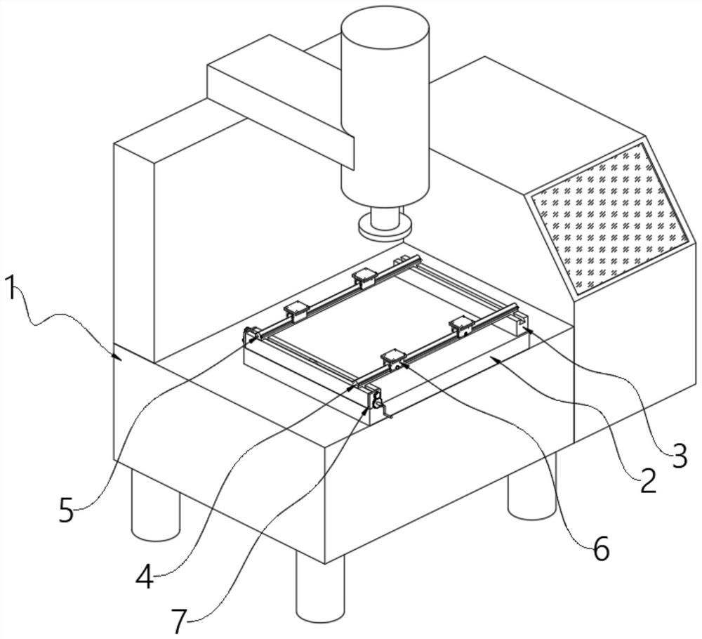 Electric spark machine tool with adjustable movable guide rail pairs