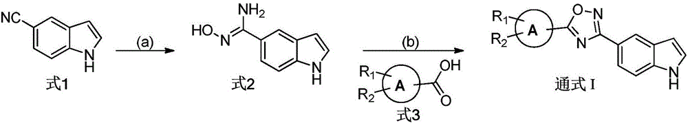 Indole derivative with 1, 2, 4-oxadiazole structure, preparation method thereof and application thereof in preparation of antibacterial medicines