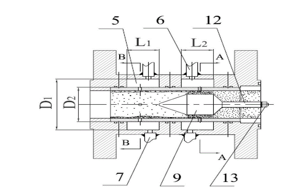 Double-throttling three-differential-pressure wet-gas two-phase flow measurement system