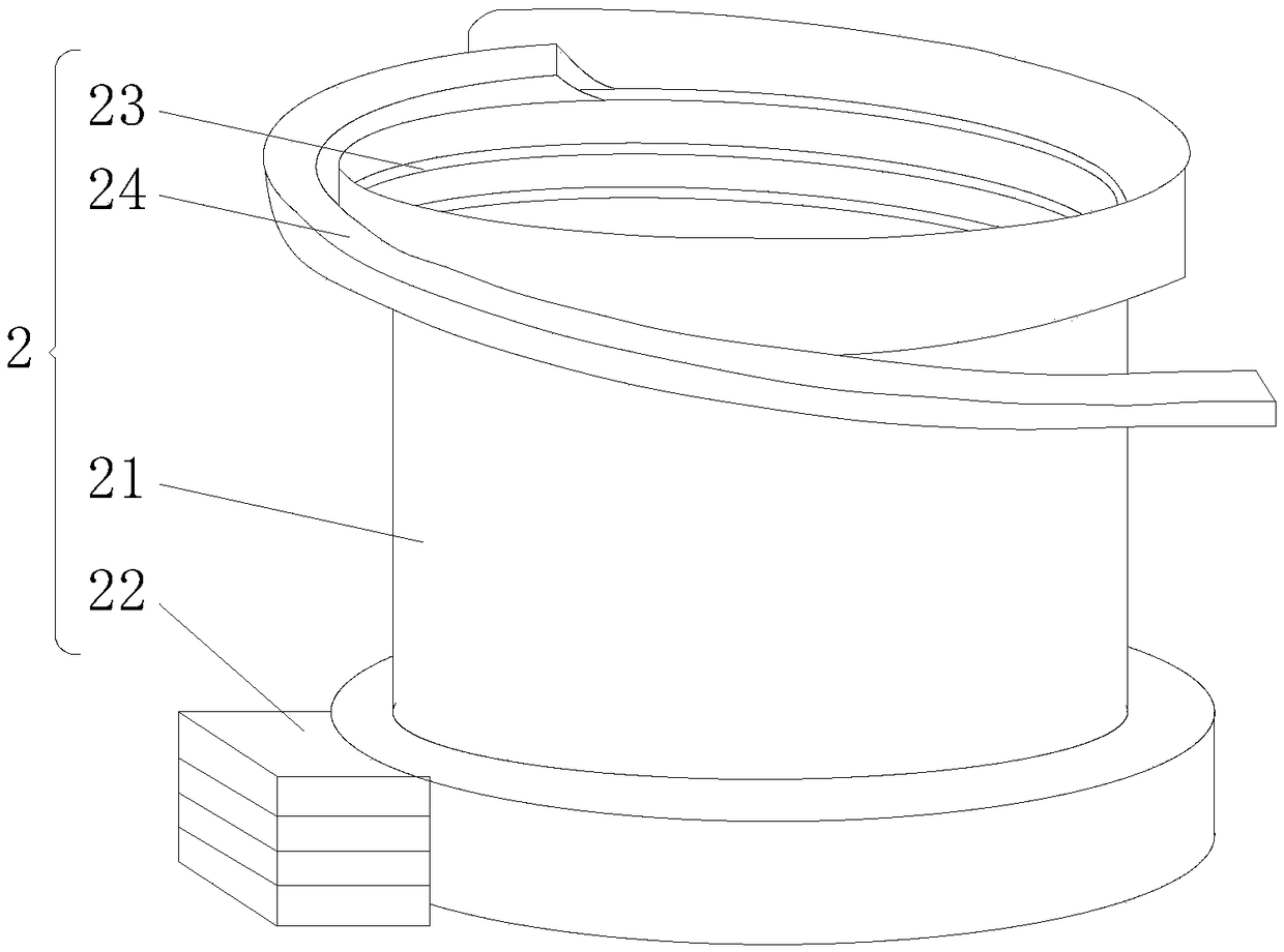 Impurity recovery structure of agricultural screening machine