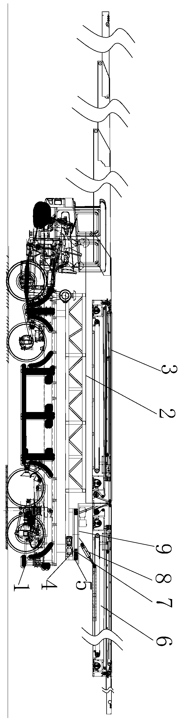 Vehicle-mounted telescopic conveyor for airport