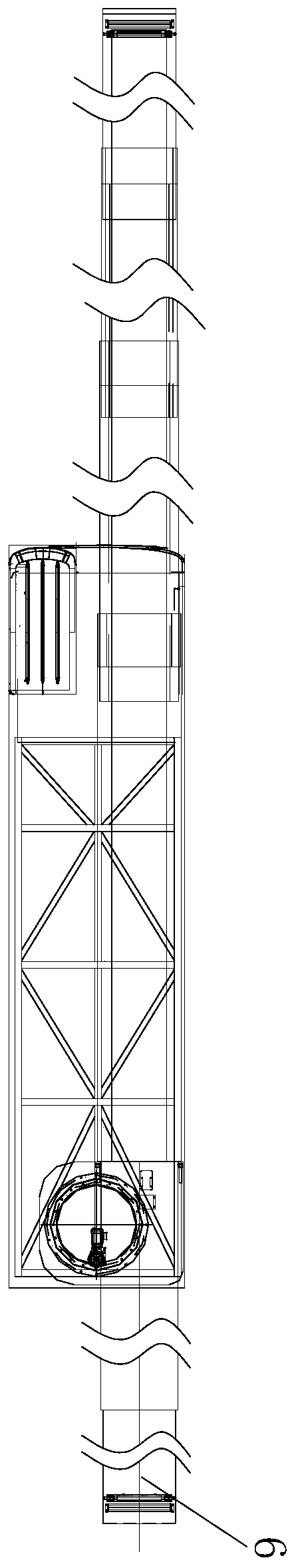 Vehicle-mounted telescopic conveyor for airport