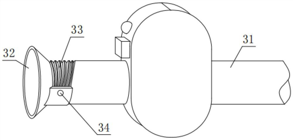 Severe pneumonia patient sputum excretion and collection device and method with sterilization effect