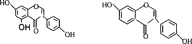 Method for enzyme hydrolysis of soybean isoflavone for producing genistein and daidzin aglycon