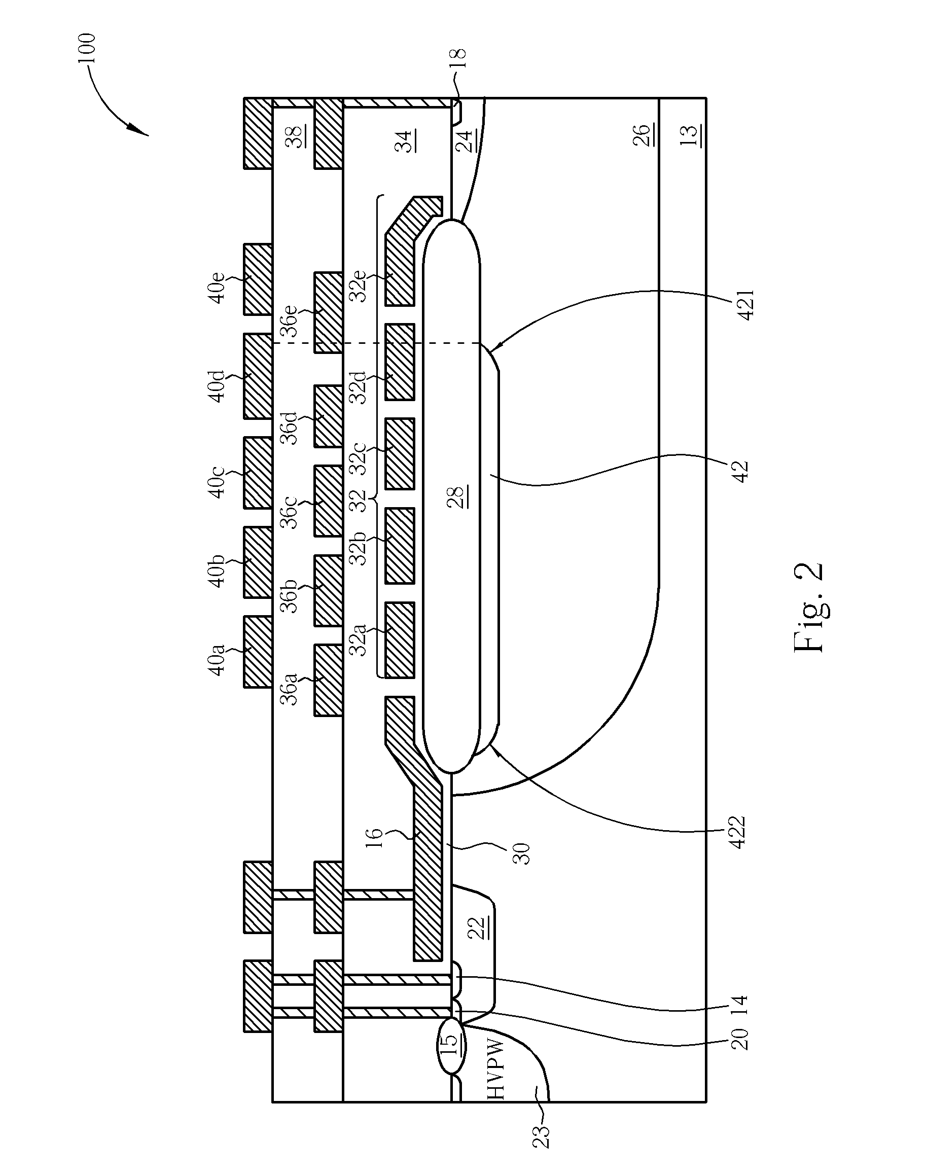 High-voltage mos transistor device