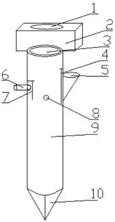 Multifunctional vibrating air compressor pipe and construction method adopting same for soft soil foundation reinforcement