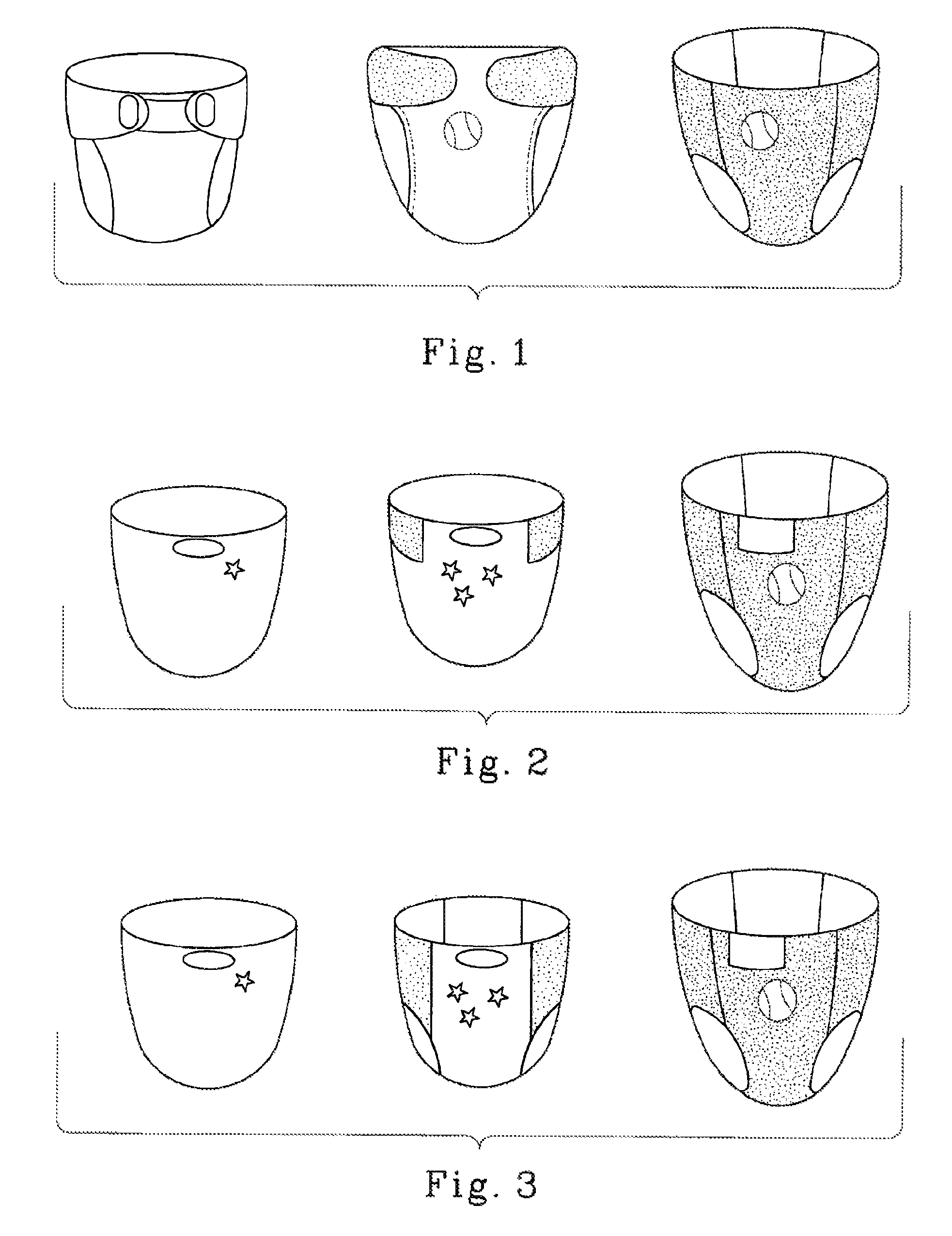 Array of disposable absorbent articles having a sequence of graphics corresponding to a wearer's stages of development