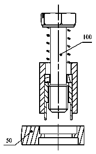 Mooring type fastening assembly