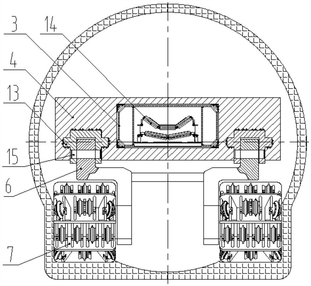 Continuous excavation device and full-face heading machine