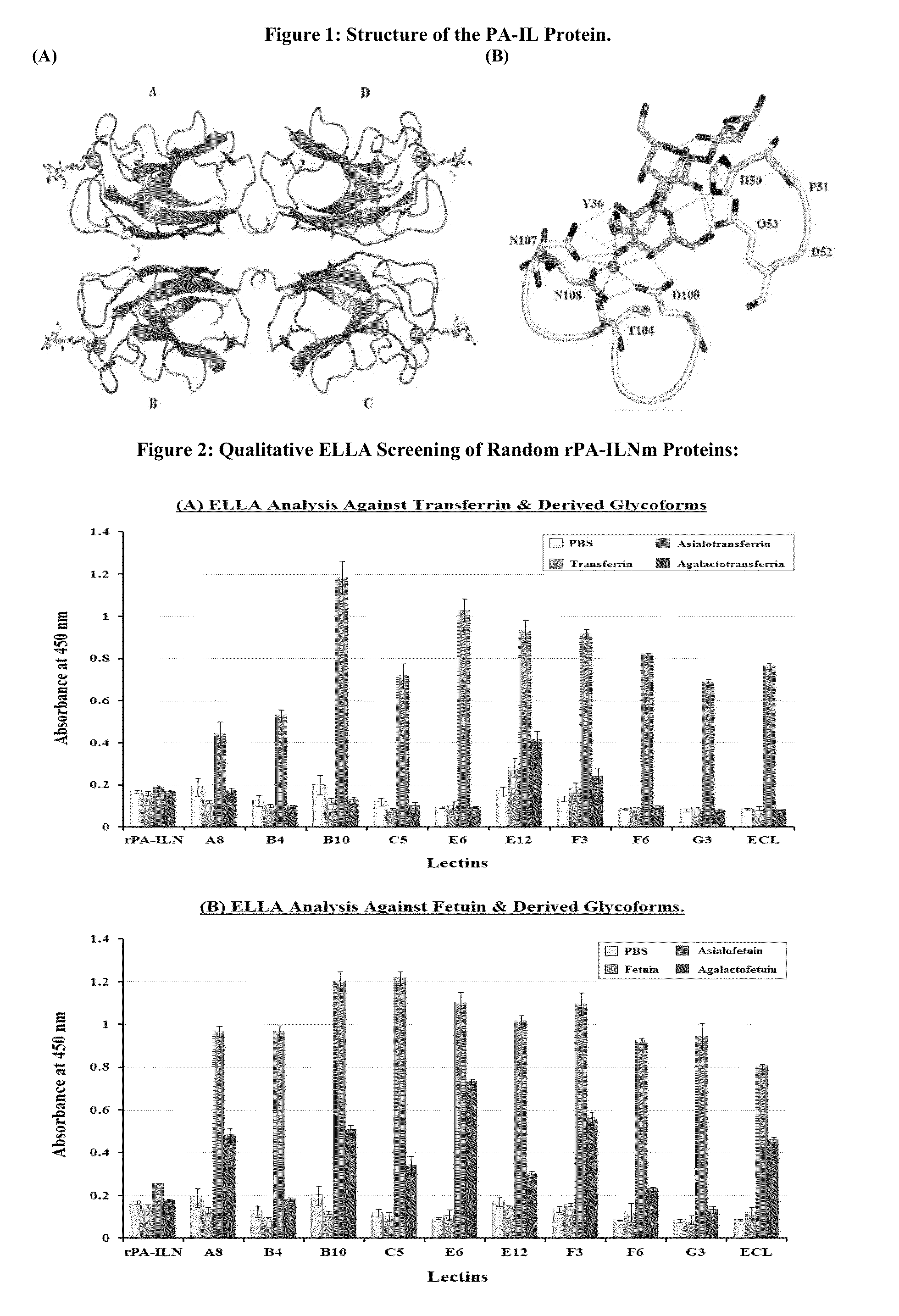 Peptide analogues of PA-IL and their utility for glycan and glycoconjugate analysis and purification