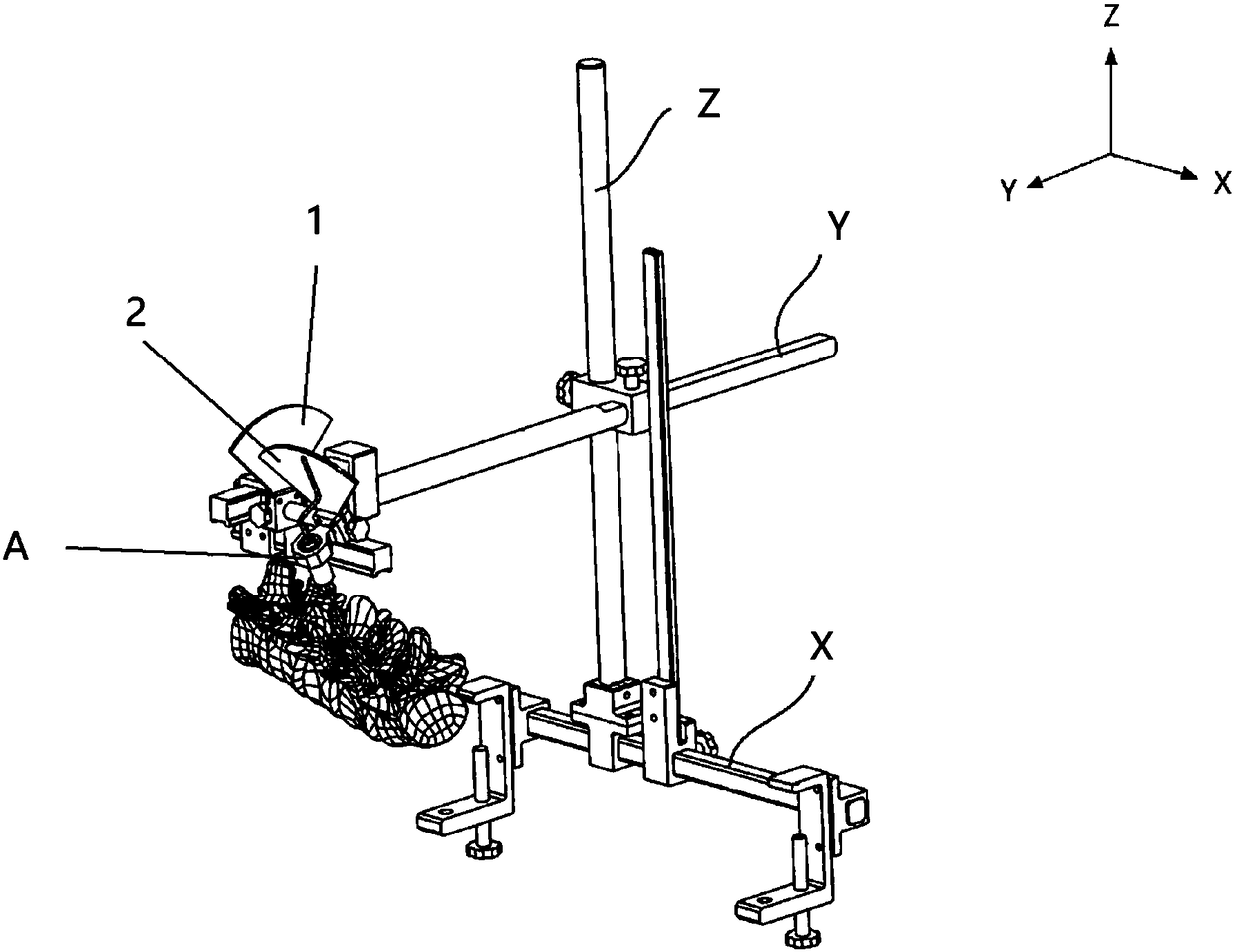 Spine three-dimensional positioning method