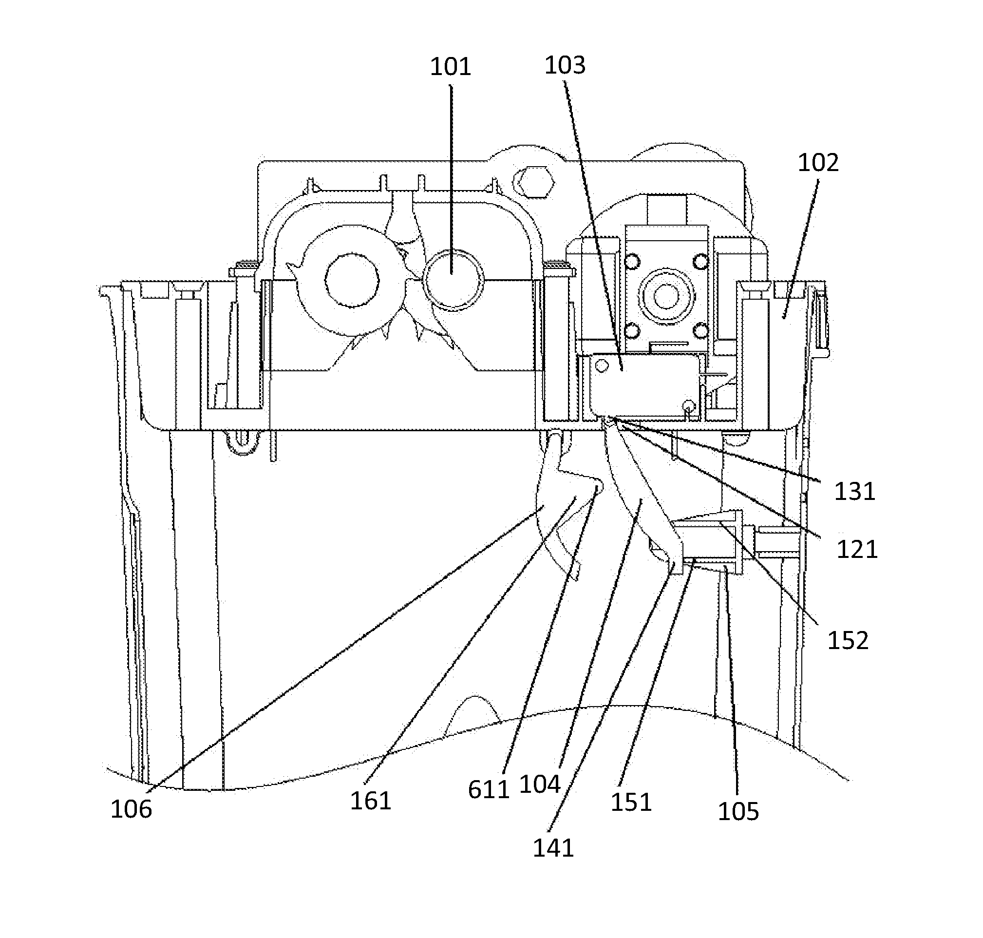 Safety shredder with bin-full device and time delay