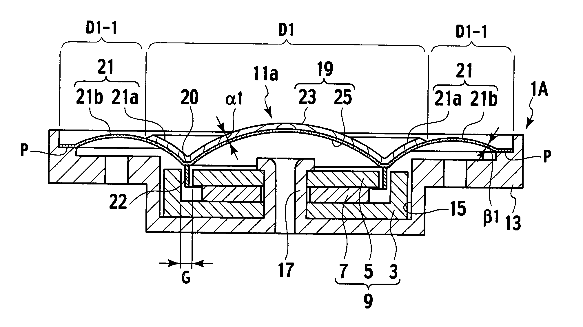 Electroacoustic transducer and diaphragm