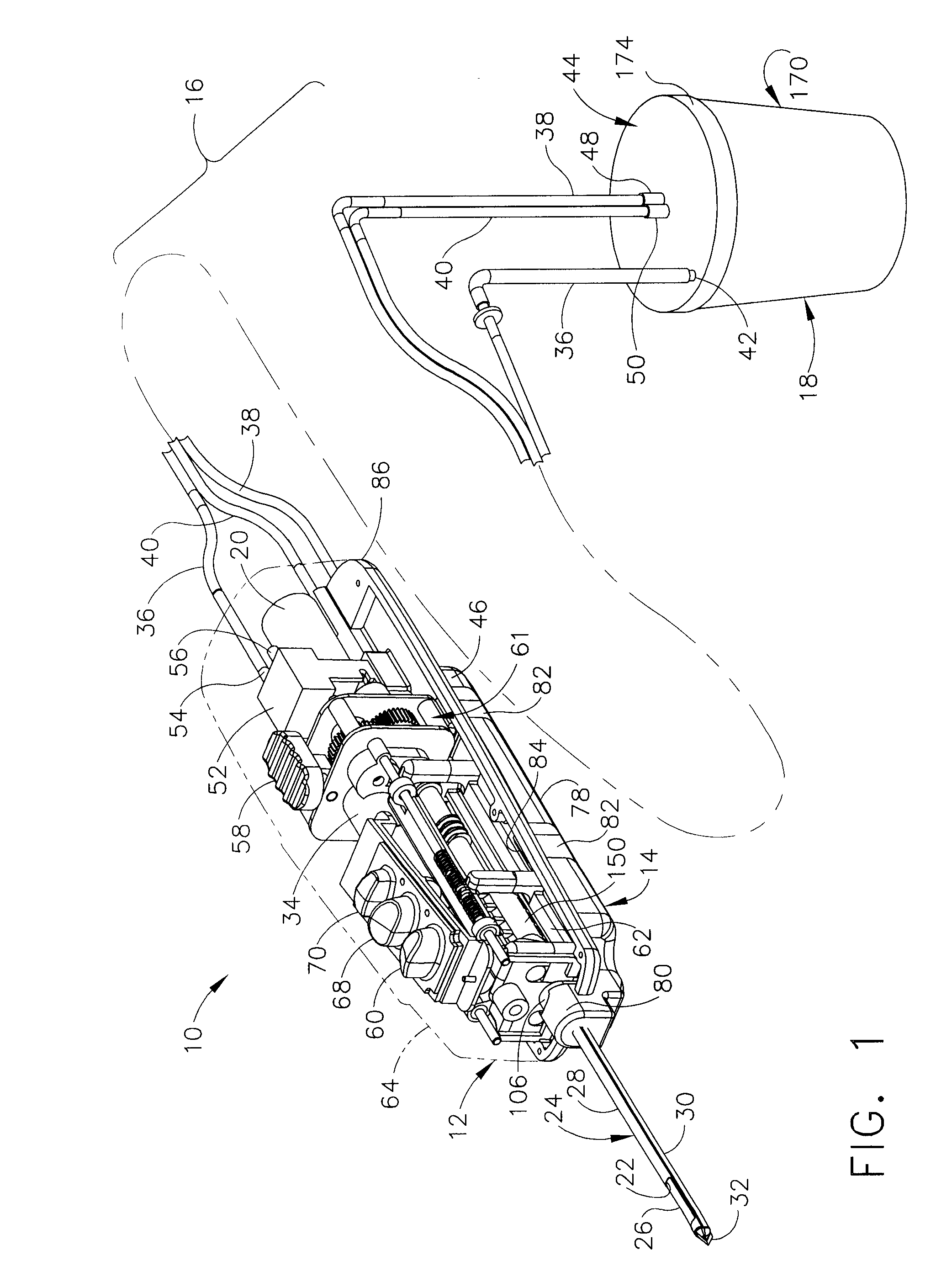 Biopsy Device with Integral Vacuum Assist and Tissue Sample and Fluid Capturing Canister