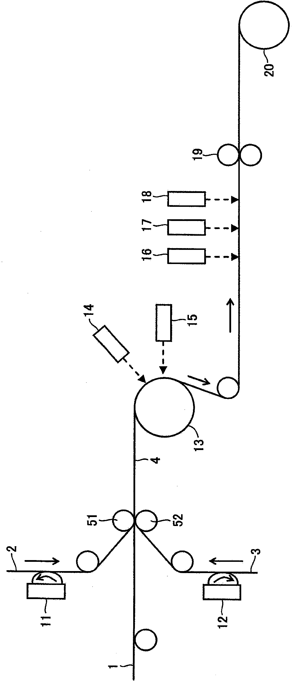 Method for manufacturing laminated film