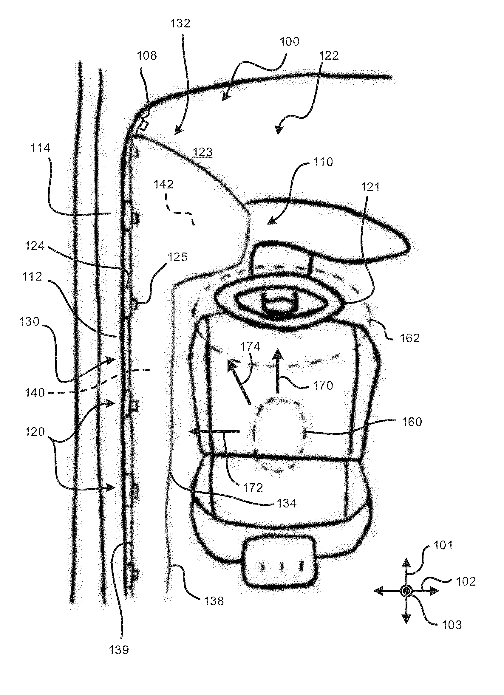 Top tether for curtain airbag