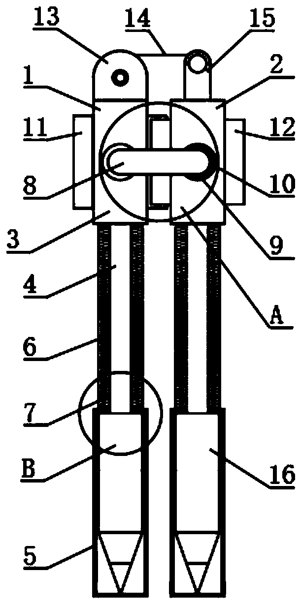 A geological profile measuring device