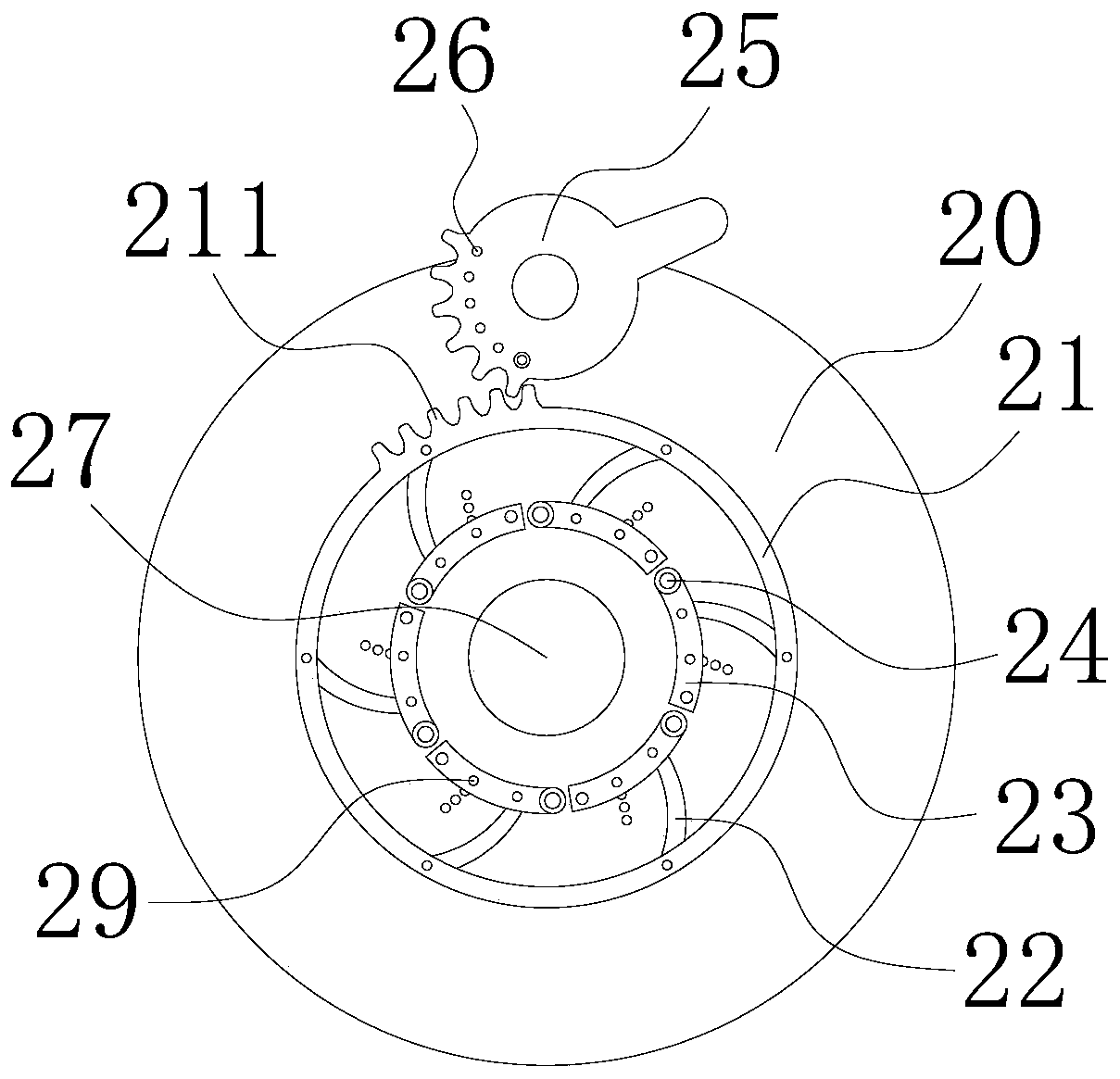 Yarn placing and fixing frame in textile industry production