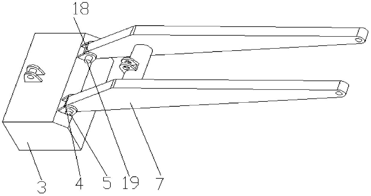 Simple multi-connecting-rod controllable loader with active metamorphic function