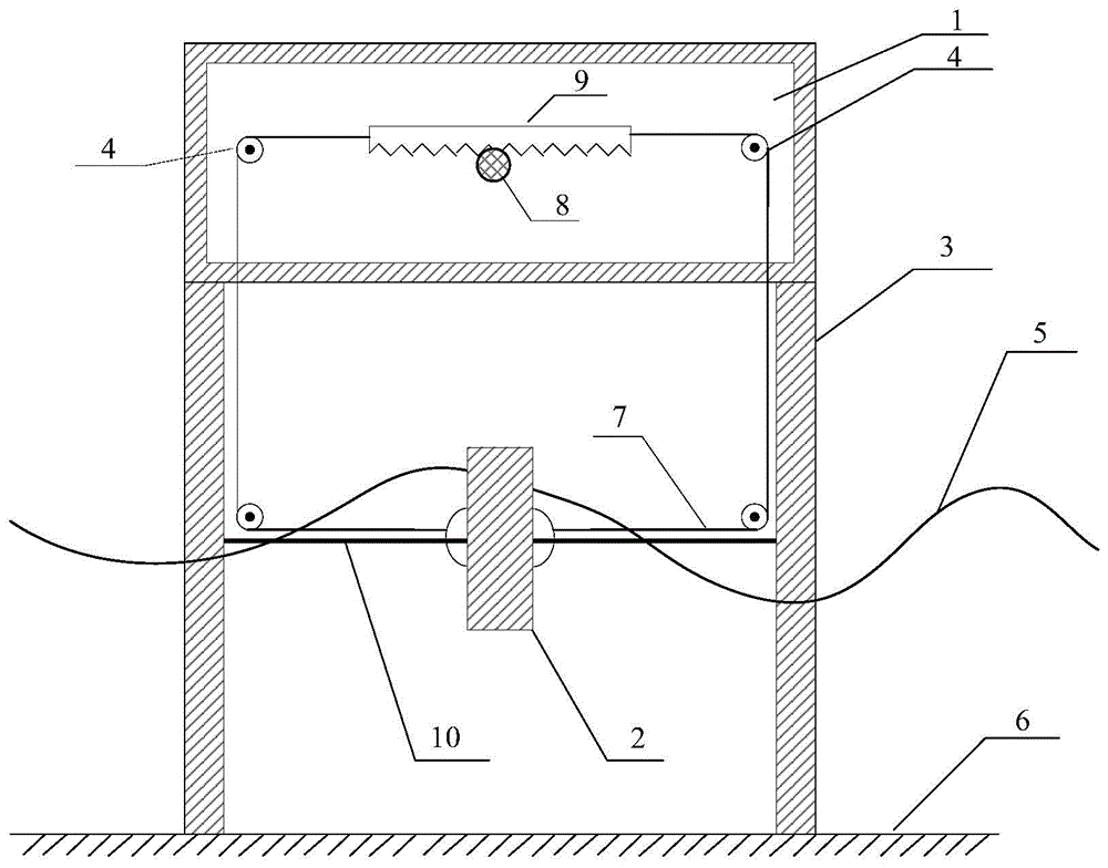 Horizontal-motion float-type direct-drive wave energy device