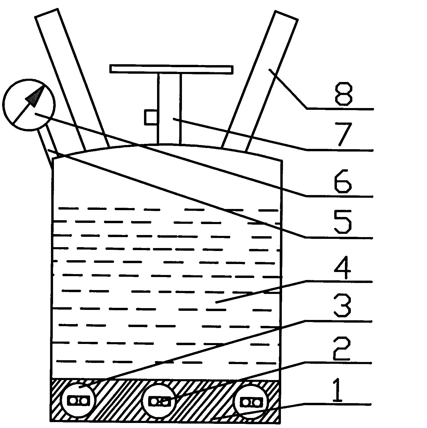 Steel cylinder for quickly adding refrigerant