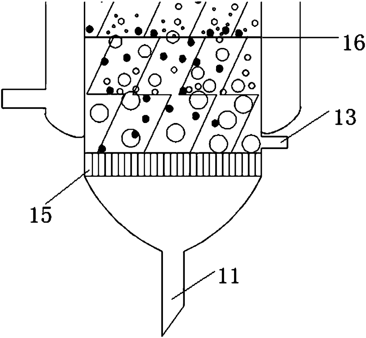 Nonaqueous phase oil product deep desulfurizing device and desulfurizing process