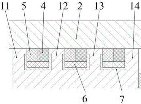 Hydraulic cylinder piston sealing device under high temperature situation