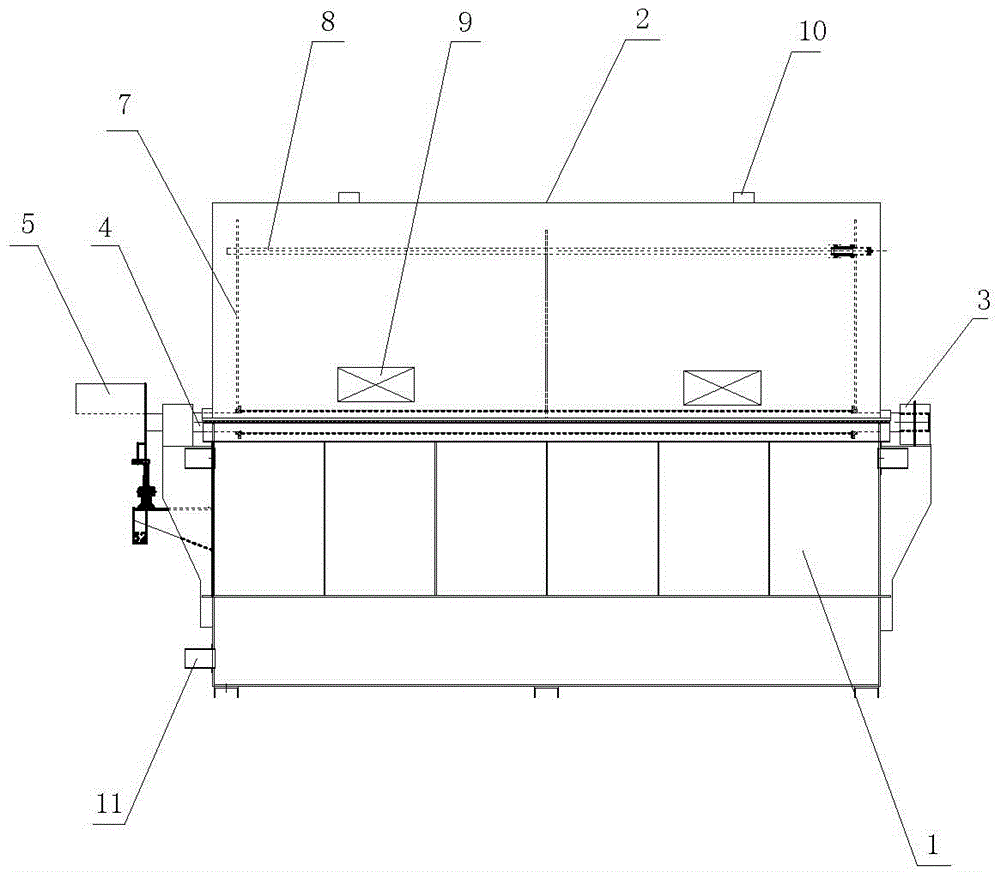 Kitchen waste microbial local recycling treatment integrated machine