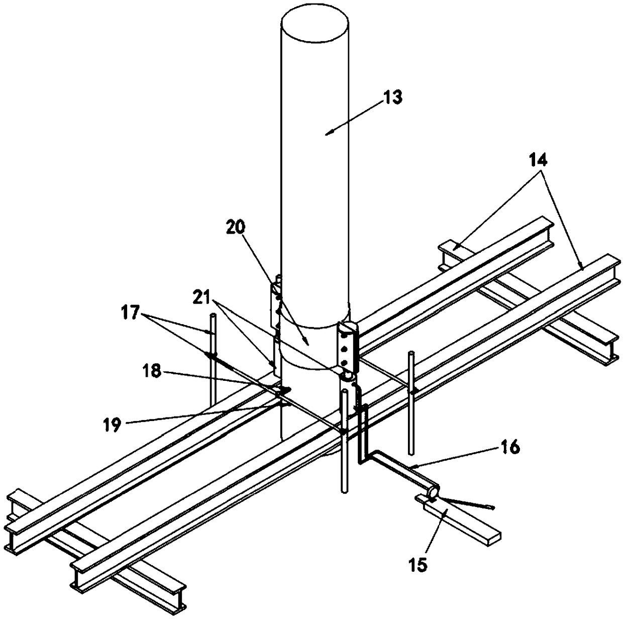 Crush resistance, extraction resistance and horizontal static load test equipment of high piles