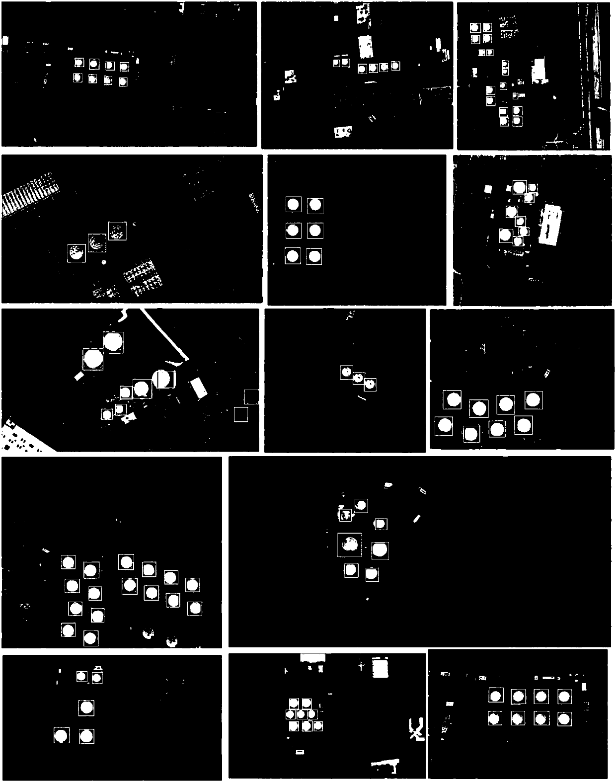 Identification method of oil depot target in remote sensing image