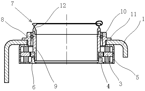 Drivable rotary steel collar assembly of which inside and outside are both supported by spherical rolling path