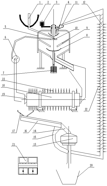 Dry-process slag granulation system