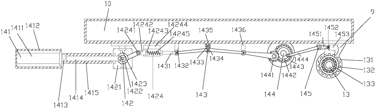 Conveying trolley for logistics assembly