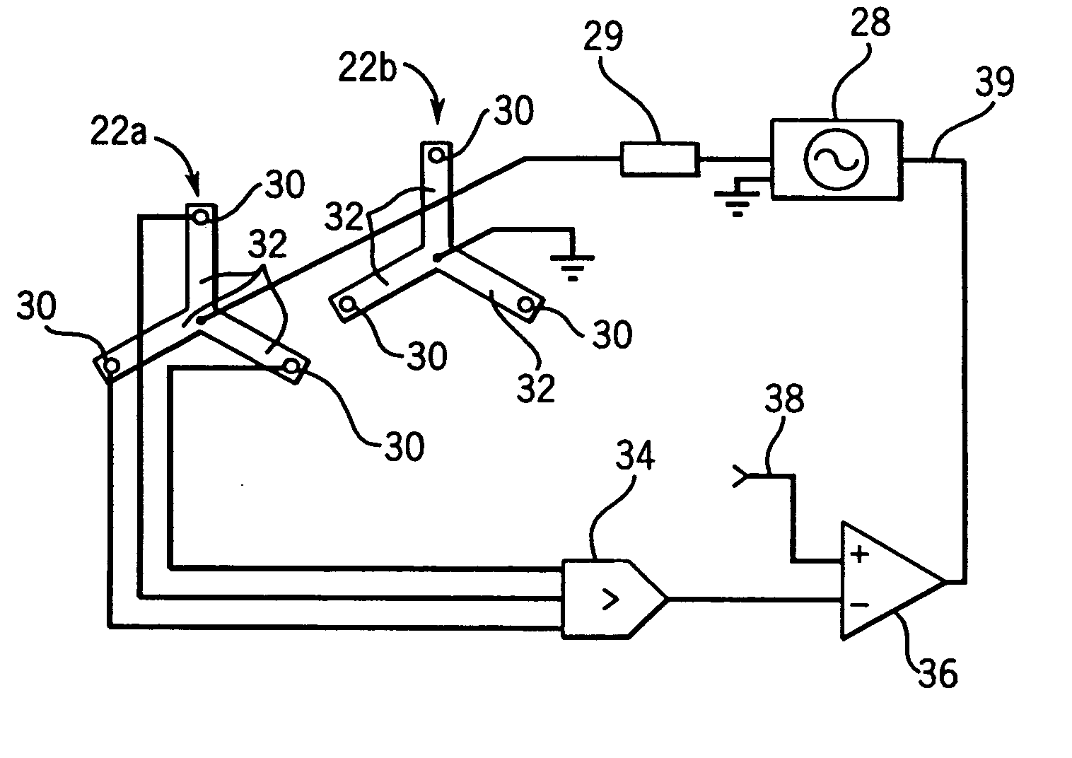 Radiofrequency ablation system using multiple prong probes