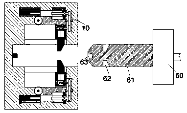 Diode automatic welding wire leading machine