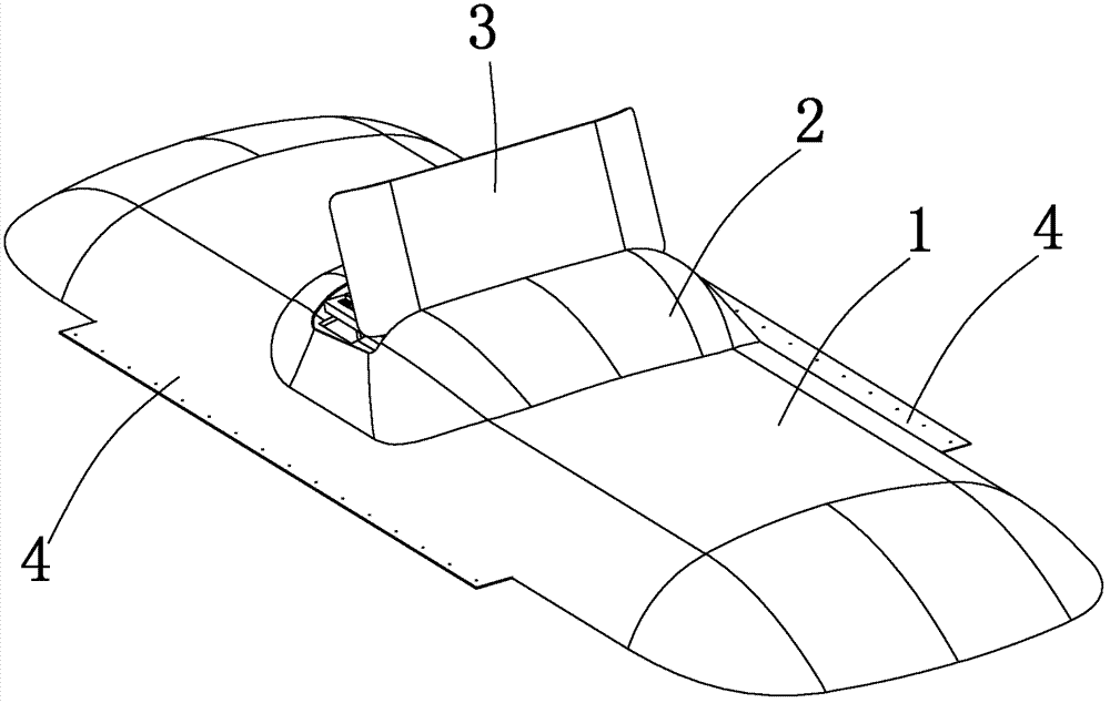 Wind tunnel test model for aerodynamic braking device