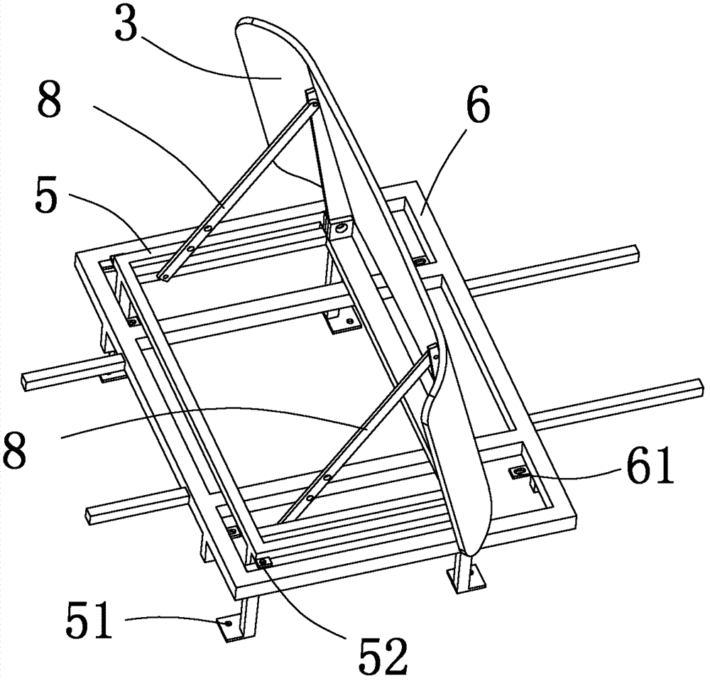 Wind tunnel test model for aerodynamic braking device