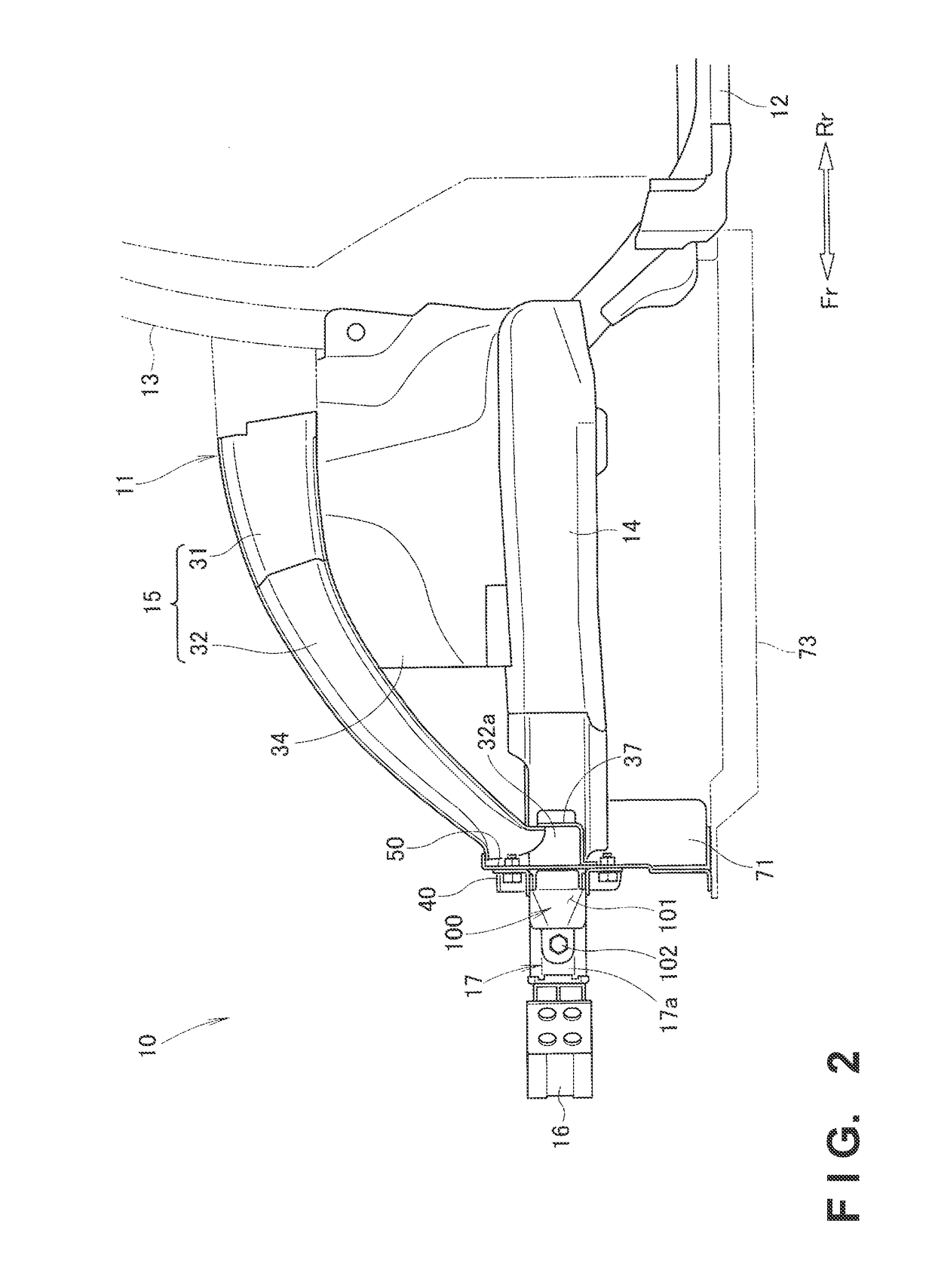 Vehicle body front structure