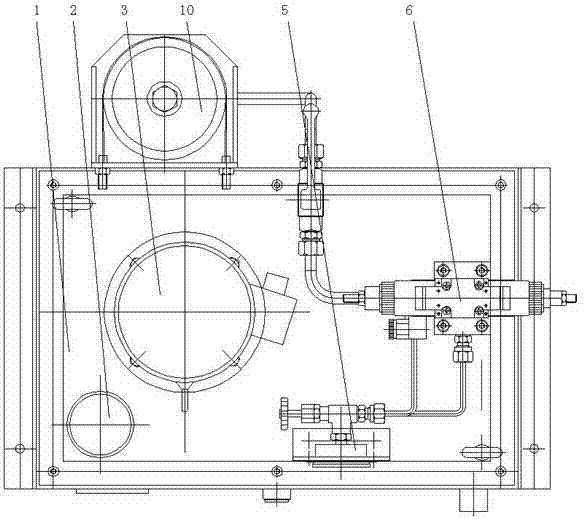 Hydraulic station of plate freezer