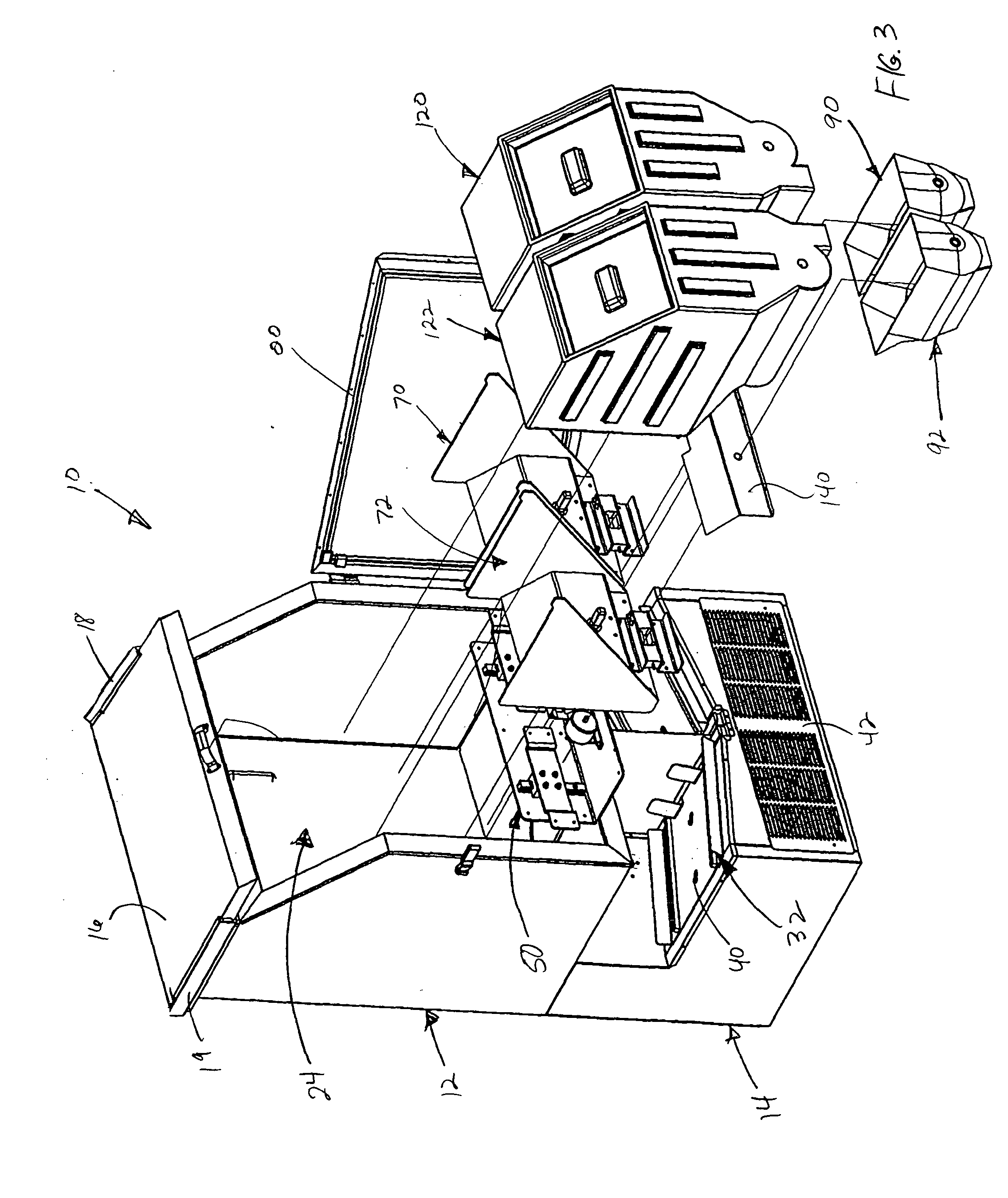 Temperature controlled frozen food dispenser