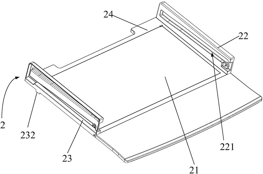 Shelving frame and refrigerator